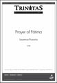 Prayer of Fatima SATBB choral sheet music cover